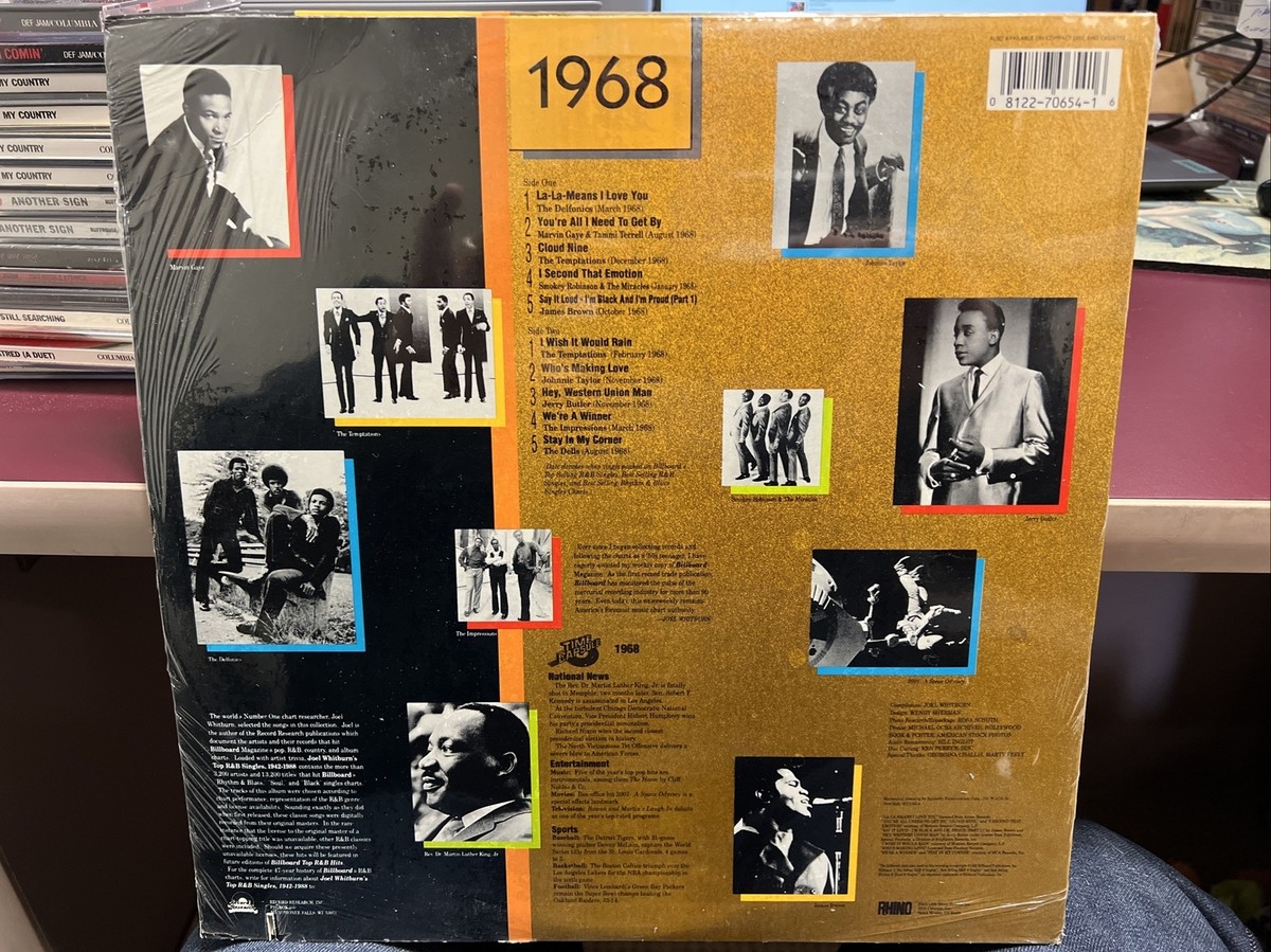 BILLBOARD TOP R&B HITS 1968 LP RHINO 70654 PROMO SEALED | eBay