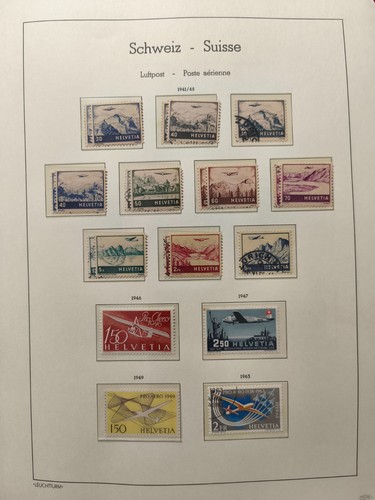 Schweiz Flugpost 1941-1963