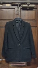 Harve Benard Benard Holtzman Womens Black Classic Career Business Blazer Jacket