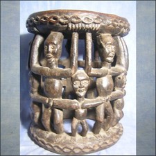 SIEGE BAMILEKE Cameroun AFRICANTIC art premier africain tribal statue africaine