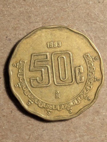 1993 Mexico 50 Centavos