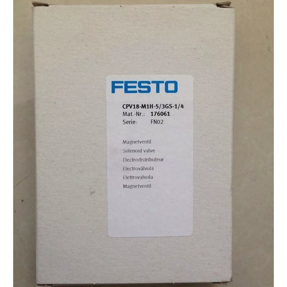 専用ページ 1PC New Festo CPV18-M1H-5/3GS-1/4 176061 Solenoid Valve Free
