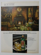 1979 Dewars 12 Year Old Scotch Bill Blass Bar  Vintage Magazine Print Ad