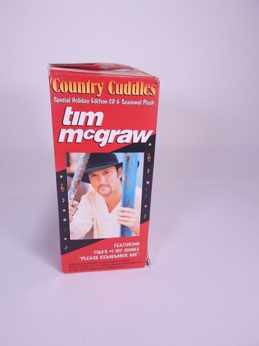 Tim Mcgraw Special Holiday Edition CD & Seasonal Plush Country Cuddles Bear 1999 - Picture 6 of 7
