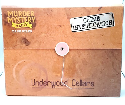 Murder Mystery Party Case Files: Underwood Cellars Unsolved Mystery Detective w/