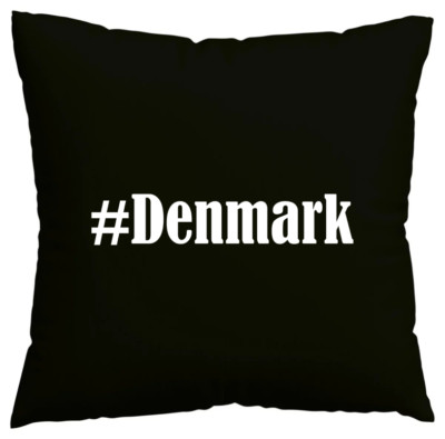 Kissenbezug #Denmark I love Denmark Schwarz 148721
