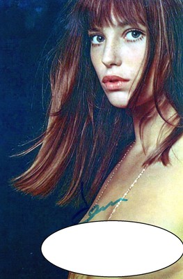 Jane Birkin+ - original Signierung auf tollem Foto - ''JE T´AIME''