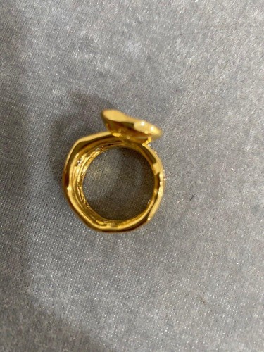 Alexis Bittar Fashionable Gold Plated Casual Ring Size 7# - Picture 5 of 24