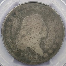 1795 50c Flowing Hair Half Dollar Overton 116 - PCGS AG 3