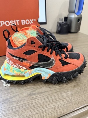 Nike Off-White Mens 6 Womens 7.5 Air Terra Forma Mantra Orange NWB w COA  