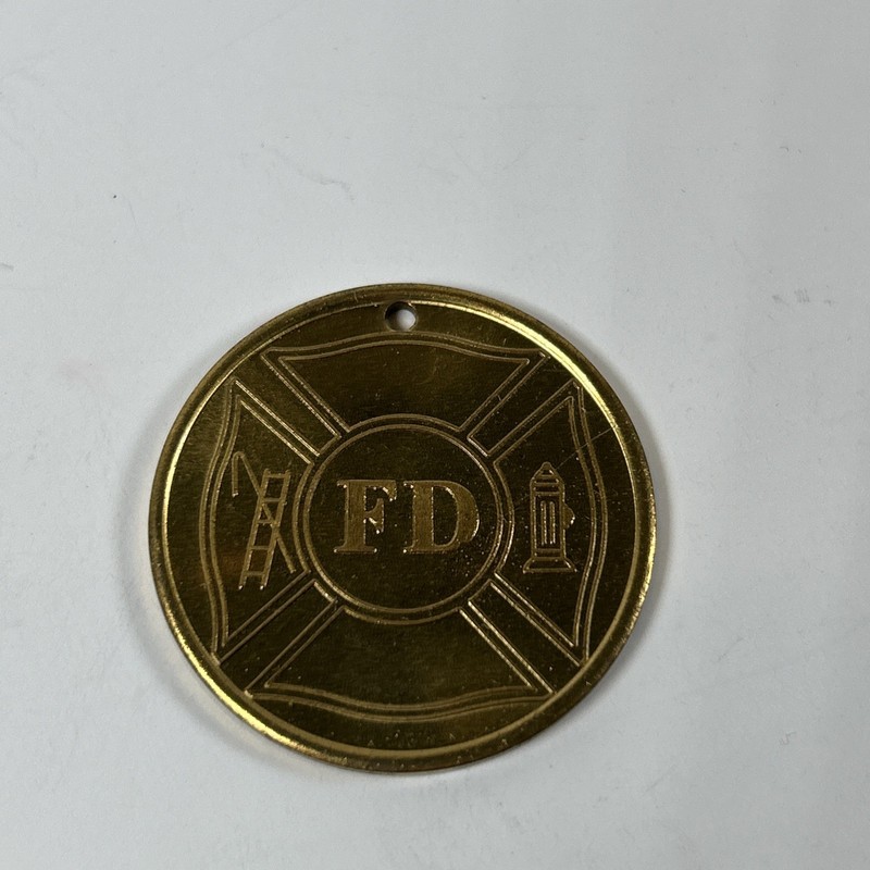 Vintage Fire Department Medal/ coin / pendant  