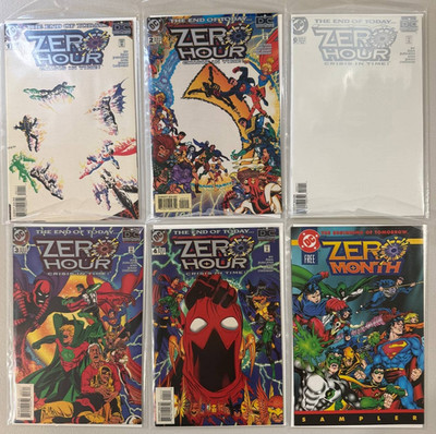 Zero Hour Crisis in Time 0 4 Complete Set DC Comics 1994 Dan Jurgens Sampler