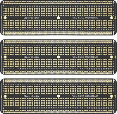 ElectroCookie PCB Prototype Board Large Solderable Breadboard for... 
