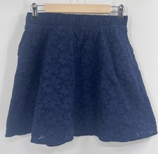 The Webster Miami X Target Navy Blue Floral Lace Skirt XS