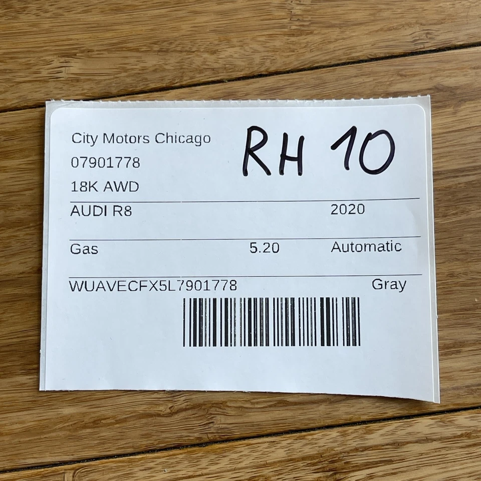 2017-2023 Audi R8 4S junta de porta superior direita acabamento de vedação de tira meteorológica fabricante de equipamento original - Imagem 2 de 4