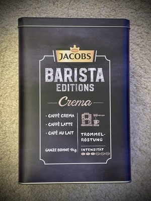 JACOBS Dose im Barista Editions Crema - Design für Kaffeebohnen     