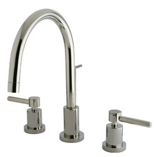 Kingston Brass KS892.DL Concord 1.2 GPM Widespread Bathroom - Nickel