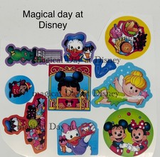 NEW Fisher Price Little People Day at DISNEY Stickers Decals CUT