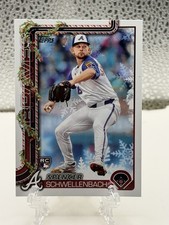2025 Topps Holiday Base Spencer Schwellenbach RC Atlanta Braves #H199