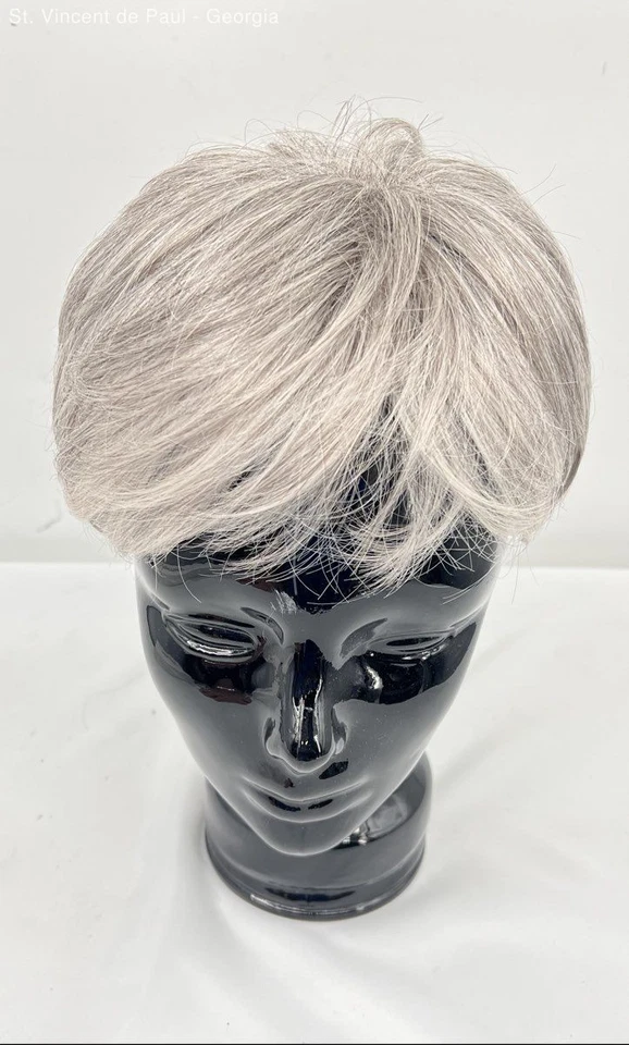 Peluca Noriko Silver Stone-R Spring Silver con raíces oscuras Mod 1679N IVY nueva caja abierta Foto 4 de 4