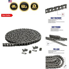41 Roller Chain 10 Feet with 2 Connecting Links for Go Karts, Mini Bikes, Sco...