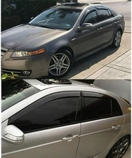 For 2004-2008 Acura TSX Sedan Window Visor Vent Shade Sun Rain Guards Upgraded