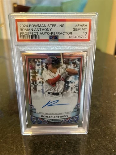 Topps 2024 Bowman Sterling Refractor /150 PSA 10 Roman Anthony #PA-RA Red Sox