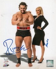 RUSEV & LANA WWE SIGNED 8x10 PHOTOFILE PHOTO AUTOGRAPH w/ COA