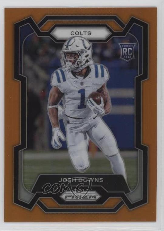 2023 Panini Prizm Rookies Orange Prizm 76/249 Josh Downs #345 1c3k