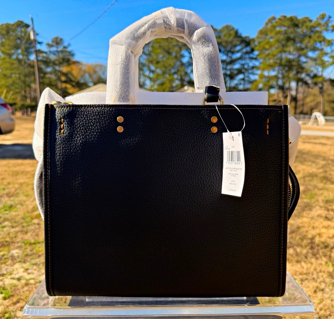 Coach Rogue Satchel/Top Handle Bag Black Bags & Handbags for Women