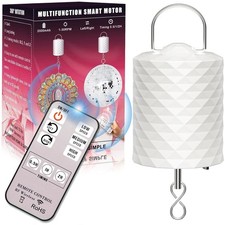 Disco Ball Motor with Remote, 1-30 RPM 3 Speeds 2-Way Rotation, 0.5/1/2H Timin