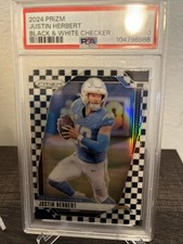 2024 Panini Prizm - Justin Herbert #157 Black & White Checker Prizm