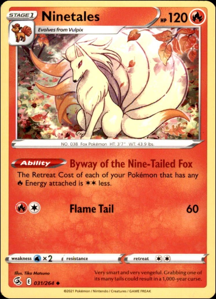 Pokemon - Ninetales (31) #031/264 - SWSH08: Fusion Strike Uncommon