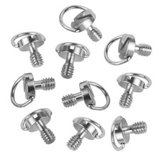 10pcs 1/4 Camera Screw for Quick Release Plate D-Ring Adapter Bolt Fixing Screws