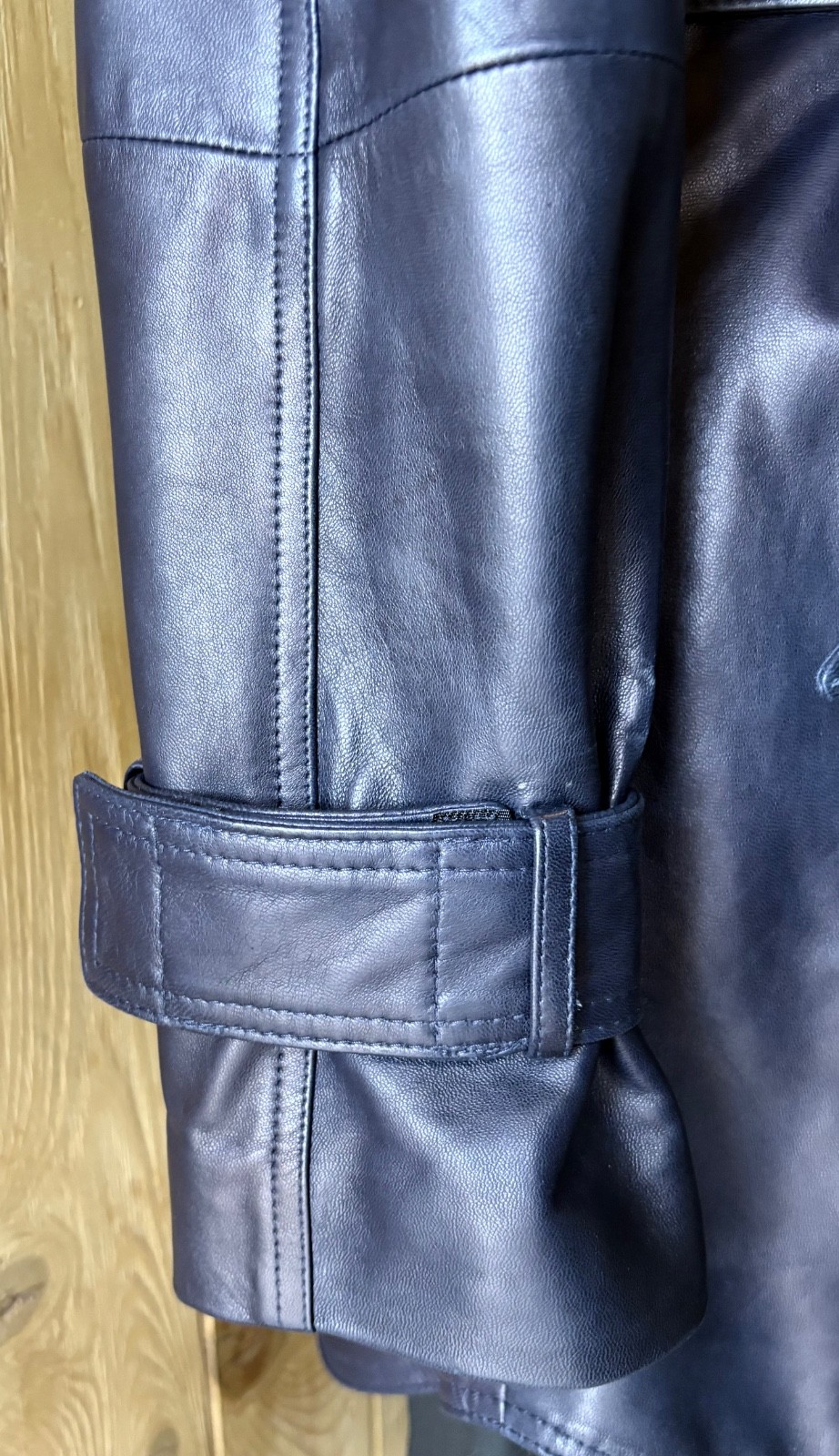 Custome made workshop extra soft navy purple leat… - image 9