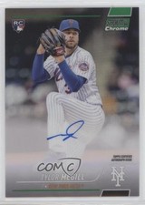 2022 Topps Stadium Club Chrome Green Refractor 61/99 Tylor Megill Auto 0m4q