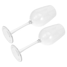 2Pcs Floating Wine Glasses for Pool Shatterproof PP Material Outdoor Party Use