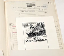 1972 - "Trap on Cougar Mountain" Movie Promo Press Kit - B15
