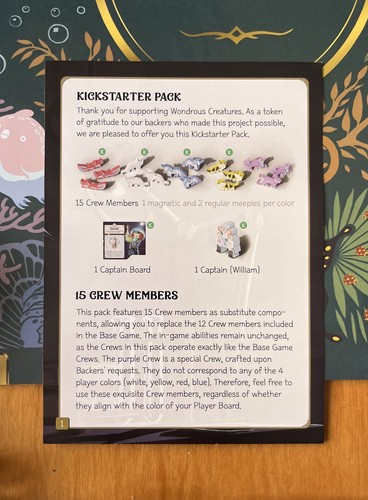 WONDROUS CREATURES KICKSTARTER EDITION KS - Bad Comet Board game Gioco da tavolo - Imagen 4 de 5