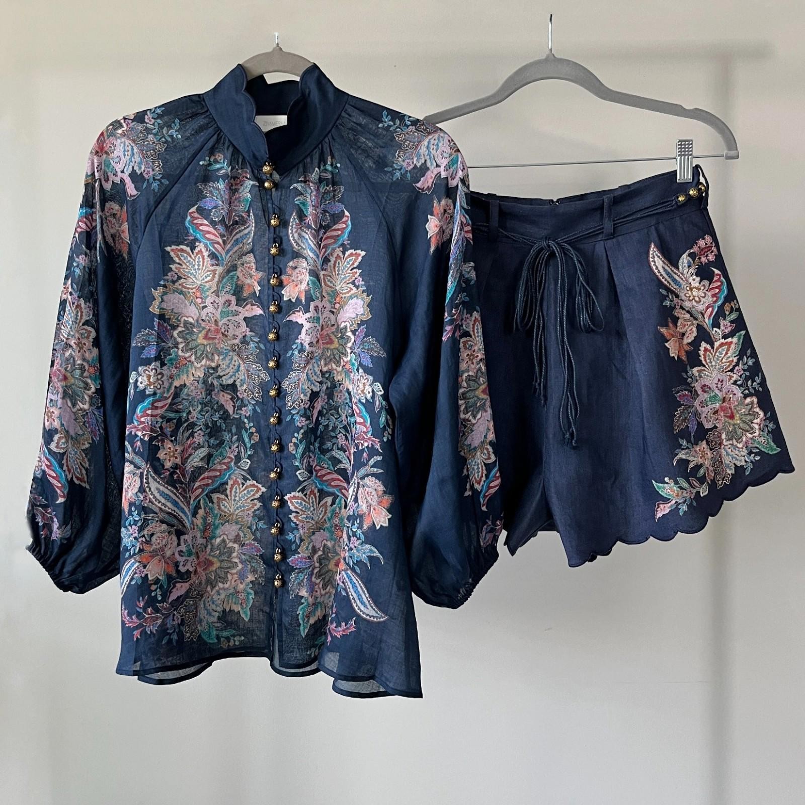 NWT~Zimmermann Rhiannon Billow Blouse Size AU0