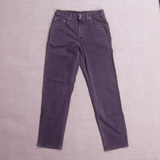 VTG Sz 30x32 Levi's 550 Purple Brown Denim Jeans Tapered Leg 90s USA Made