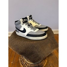 Grey Black Nike Court Vision Mid | Streetwear Basketball Athleisure - (Men's 8)