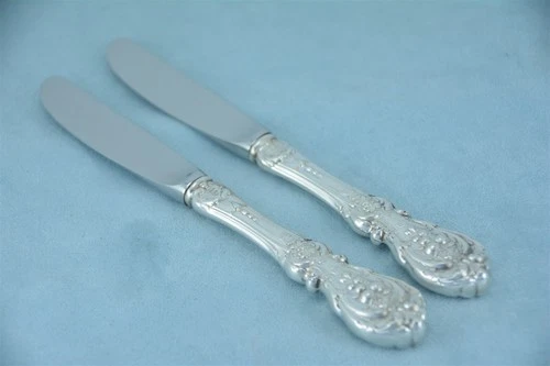 2 Reed & Barton Francis I Sterling 6-3/8" HH Butter Spreader Knife No Mono