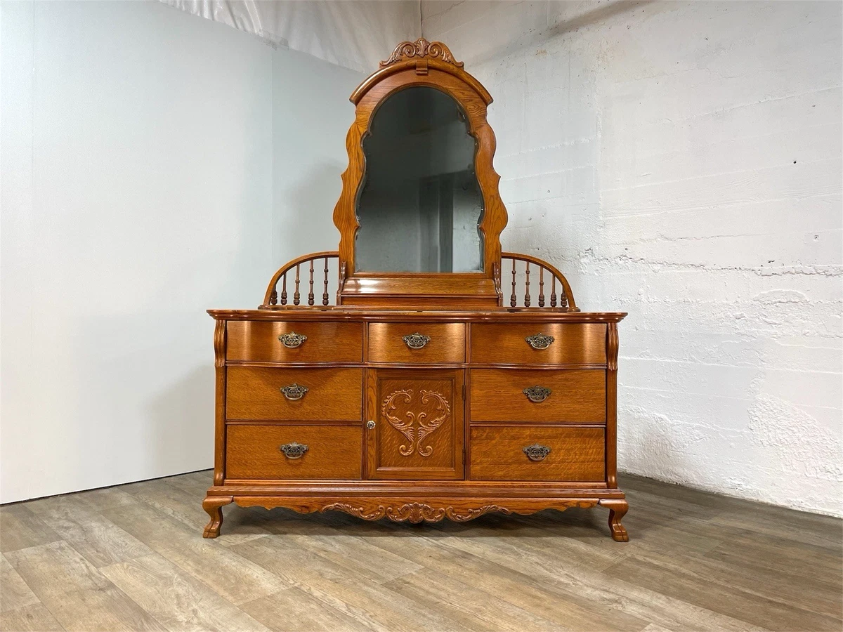 Oak Bedroom Traditional Dresser Dressers & Chests of Drawers for sale | eBay