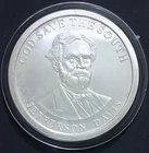 1 oz Silver Round/Medal - 2009 Jefferson Davis - Civil War Themed Round  *RARE*