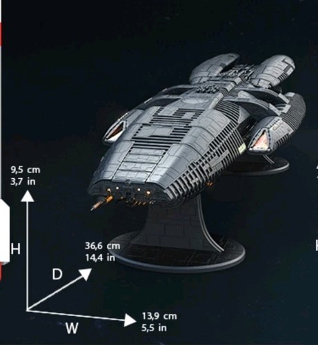 Modern BATTLESTAR GALACTICA Battlestar Galactica 16" Model 1/4000 3d Printed - Picture 3 of 5