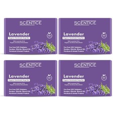 Savon Fait Main Bio À La Lavande Scentice 100 G Chaque Ensemble De 4