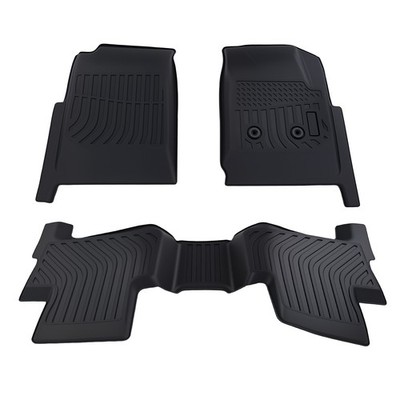 TPE Carpet Floor Mats for Chevy Colorado Crew Cab 2015-2022 Waterproof Car Mat