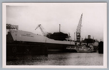 Al-Malik Saud Al-Awal Oil Tanker Ship RPPC Photo Postcard