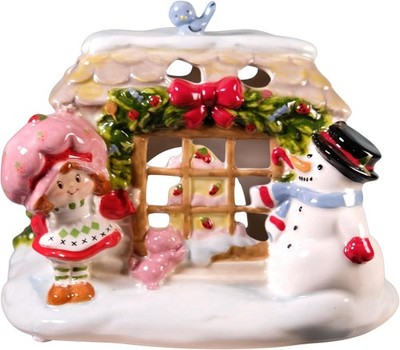 Blue Sky Clayworks Strawberry Shortcake Snowflake Sweetness Candle House